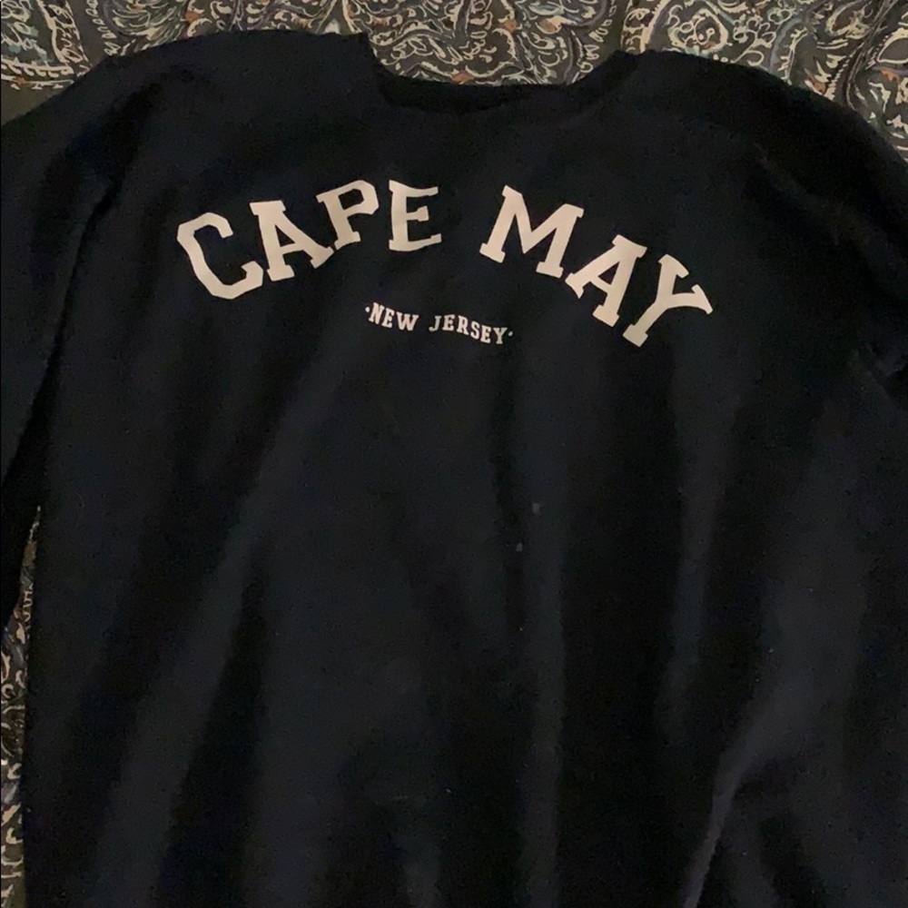 navy cape may sweatshirt